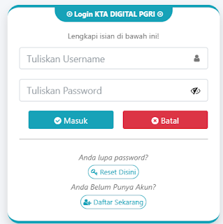 Register PGRI Tanatidung - Persatuan Guru Republik Indonesia Cabang Tanatidung